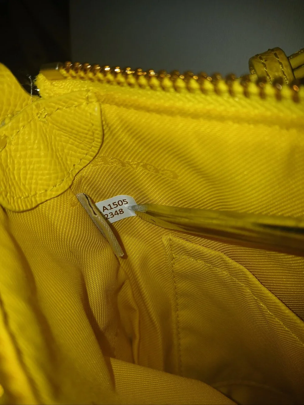 COACH Yellow Crossbody Bag with Plaid Wallet and Card Case
